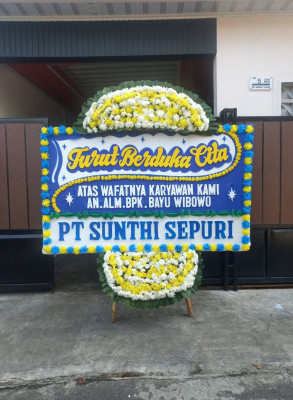 Papan Bunga Duka di Balumbang Jaya